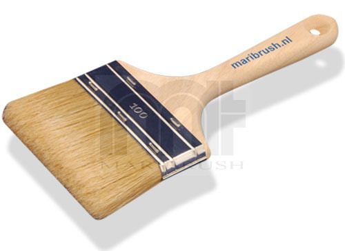 [2053-100] Polyesterkwast plat hout ongelakt 100mm - 4.0"