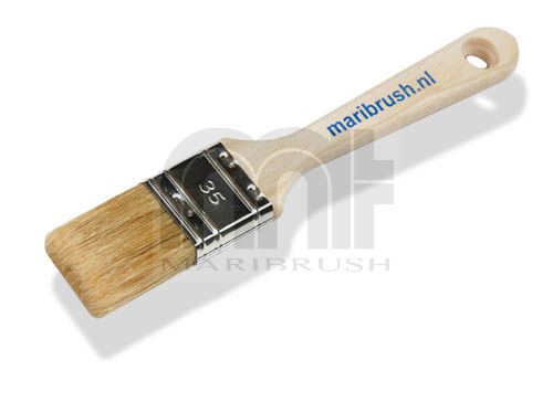 Polyesterkwast plat hout ongelakt 35mm - 1.5"