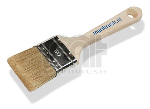 [2053-050] Polyesterkwast plat hout ongelakt 50mm -- 2.0"