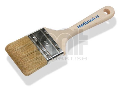 [2053-060] Polyesterkwast plat hout ongelakt 60mm - 2.5&quot;